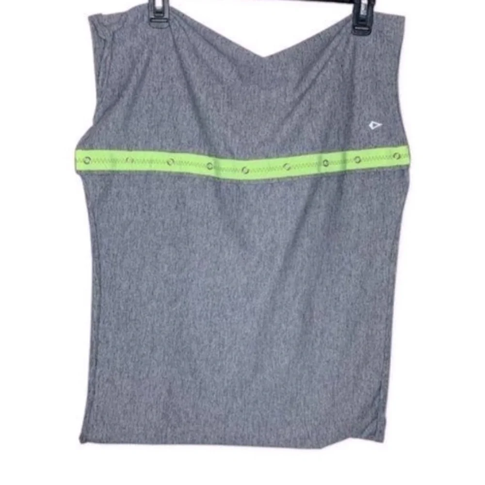 (A4) Ivivva By Lululemon Village Chill Scarf Snap Infinity Gray‎ Green One Size